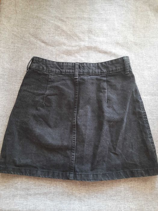Spódnica jeansowa czarna mini