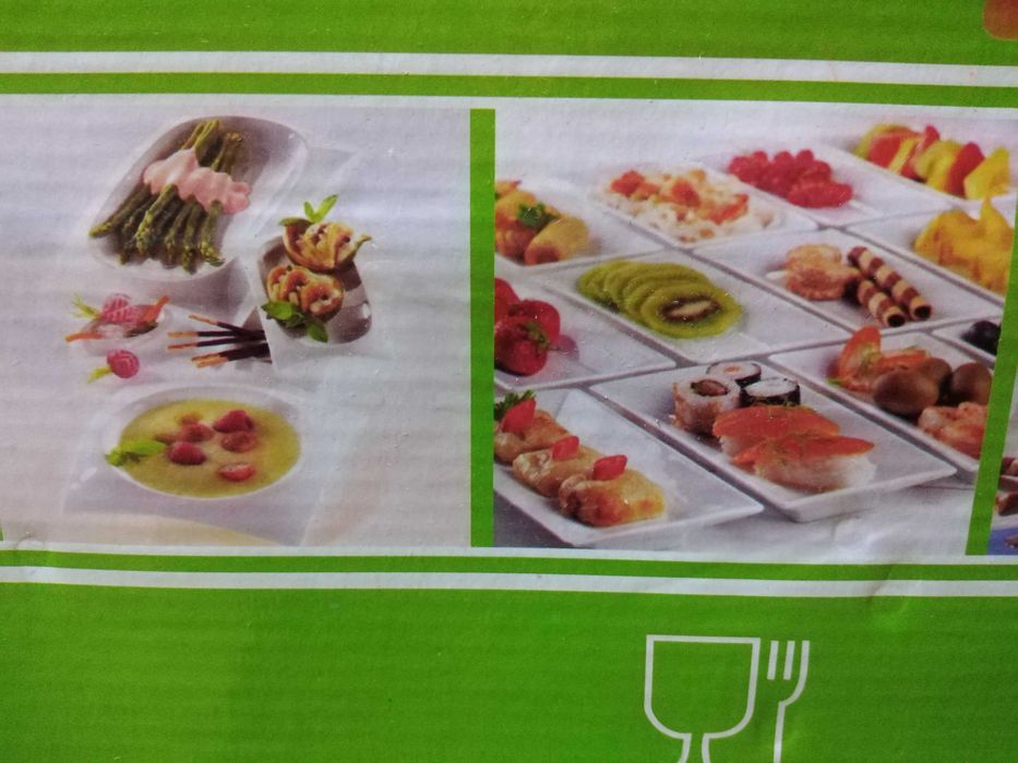 Tacinhas Novas Snack Porcelana 40unid