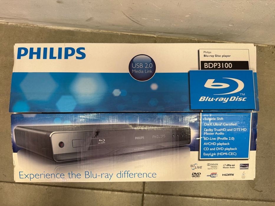 Philips BDP3100 Odtwarzacz Blu-Ray/DVD/CD/USB z HDMI, pilot /Kraków