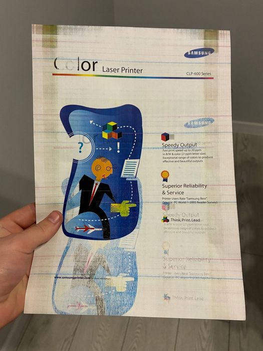 Кольоровий лазерний принтер samsung clp 600n