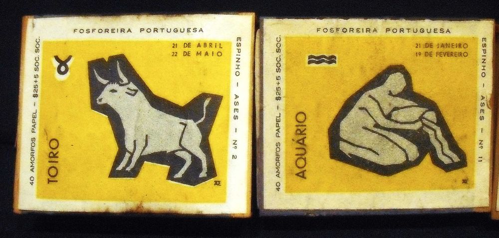 6 Caixas de fósforos antigas anos 60 sem os fósforos/vazias