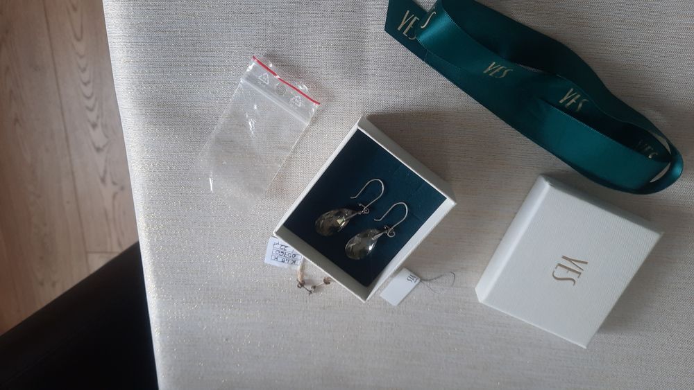 Kolczyki yes kryształ górski gratis małe
