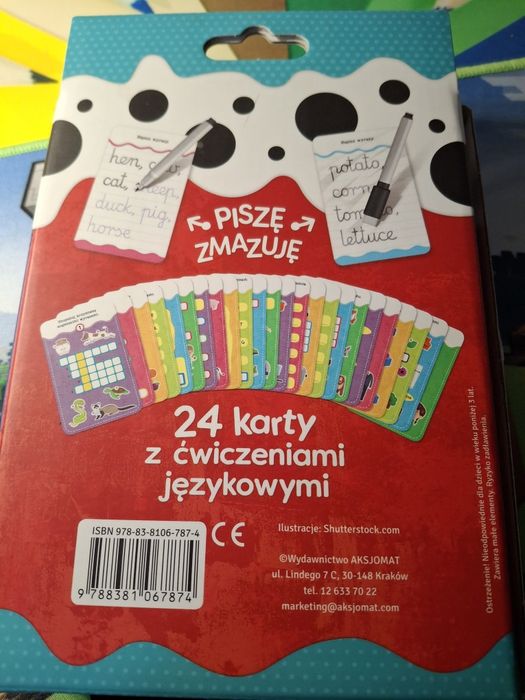 Angielski karty edukacyjne 1-3 klasa