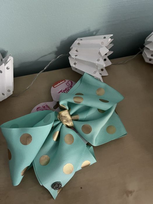 kokarda jojo siwa usa nowa amerykańska claire’s coquette klamra złota