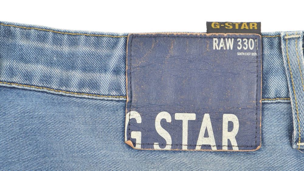 Spodnie G-Star Raw 3301 Slim Tapered W32 L34 Męskie Jeansy Button