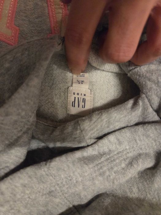 Bluza gap z kapturem 6-7lat