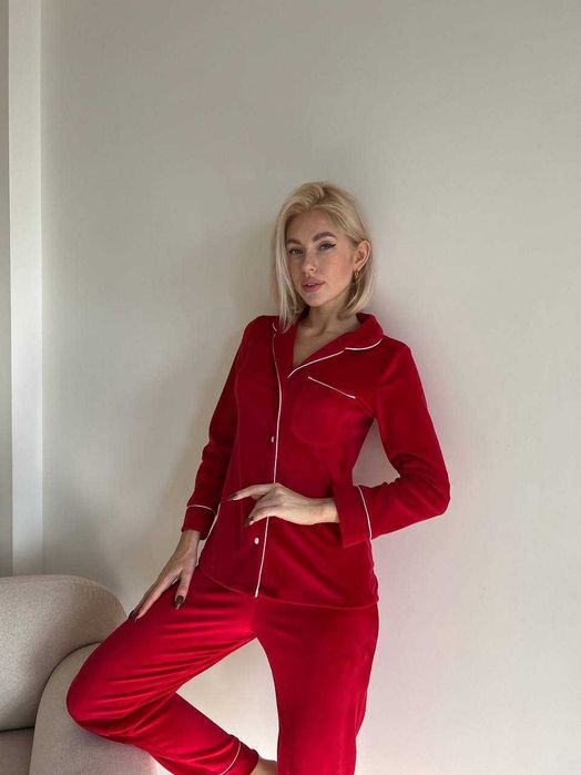 Піжама 3в1. Плюш/велюр. Одяг для сну/дому. Шотрти,штани,сорочка