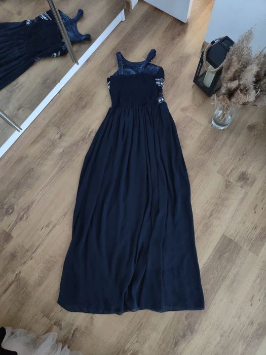 Sukienka maxi kryształki wesele sylwester studniówka