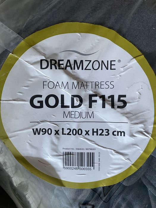 Materac piankowy PREMIUM   memory żelowy 90x200 F115 SUNDAN DREAMZONE