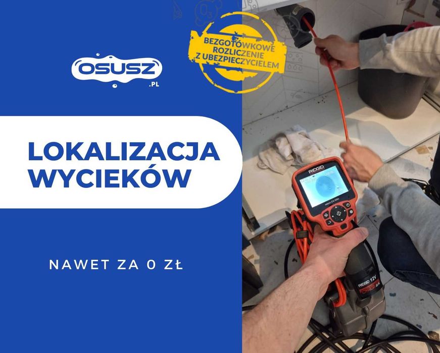 OSUSZANIE budynków, LOKALIZACJA wycieków, wynajem osuszaczy WROCŁAW