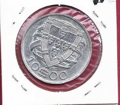 REPUBLICA  10$00   ESCUDOS  1948  PRATA  BELA