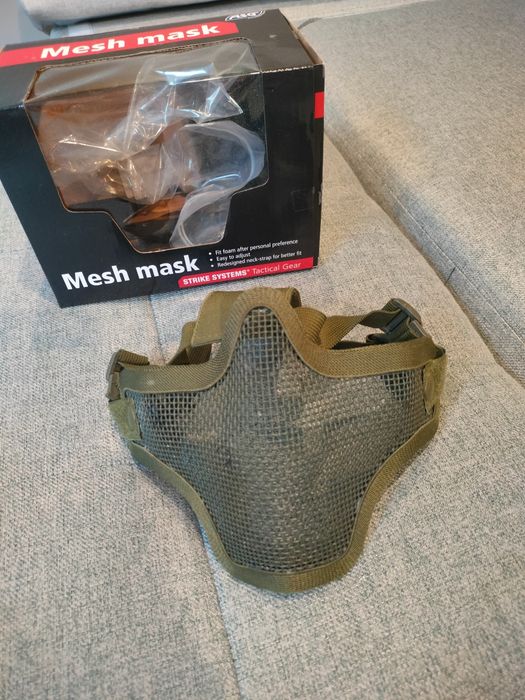 Stalker mesh mask zielony taktyczny olive green maska