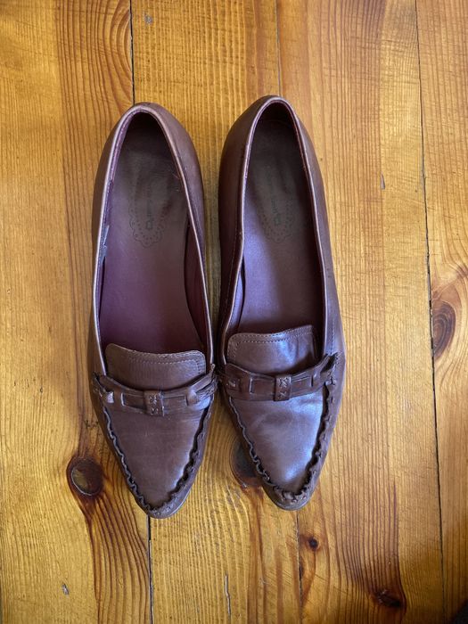 Балетки шкіряні