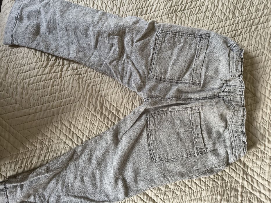 Chłopięce długie lniane spodnie H&M 98