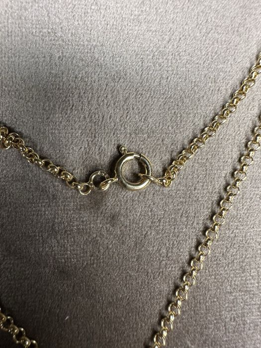 Fio colar com coração de Viana em prata dourada