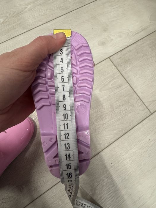 Резинові гумові чоботи 25р з флісовим носочком