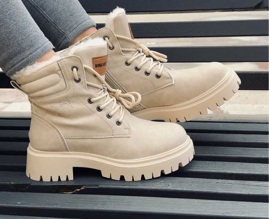 Теплі жіночі зимові черевики з овчини | Натуральна шкіра