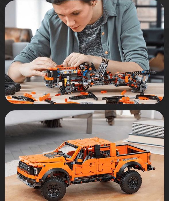 ‼️В КОРОБЦІ‼️Конструктор Ford Raptor F-150, Technic 42126 /двигуни