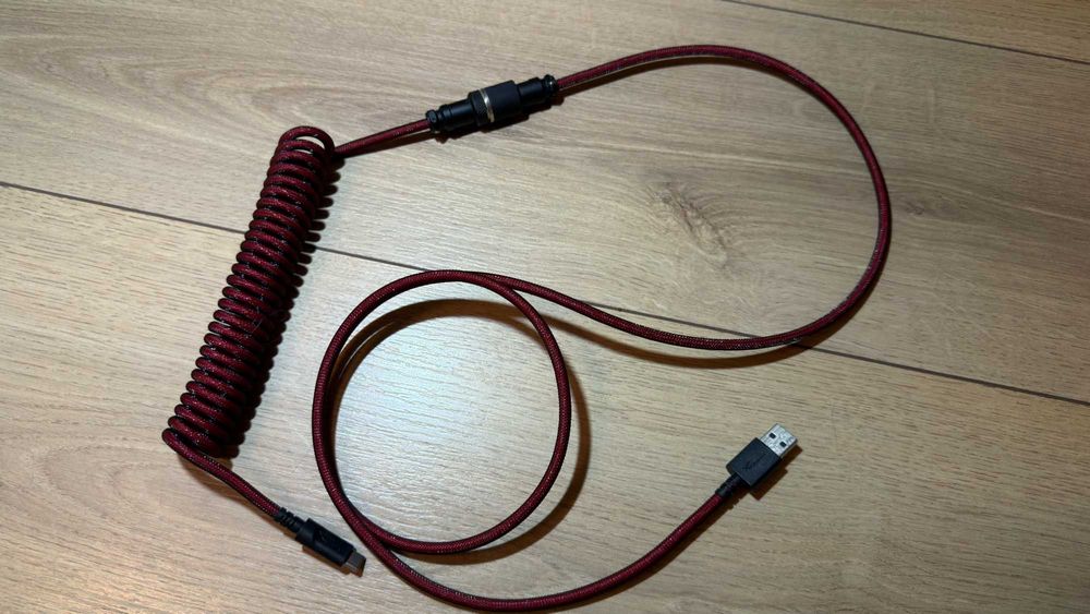 Кабель HyperX Coiled Cable USB-C — USB-A Red/Black 1,37 м, Ідеал стан