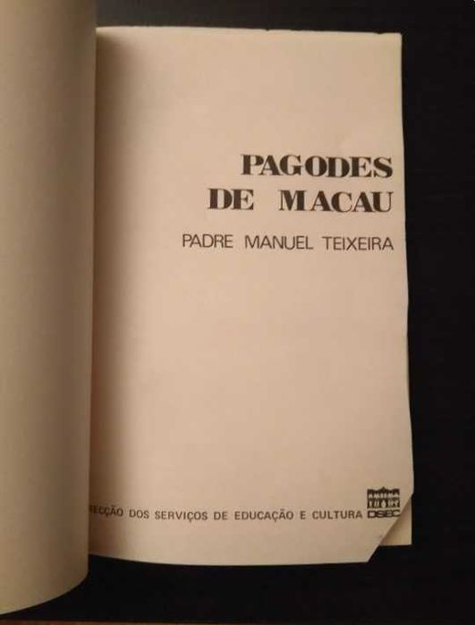 Padre Manuel Teixeira - Pagodes de Macau