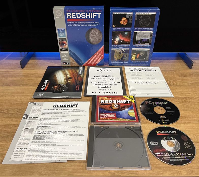Redshift 1 + 2 program astronomiczny (PC EN 1994) wydanie BIG BOX