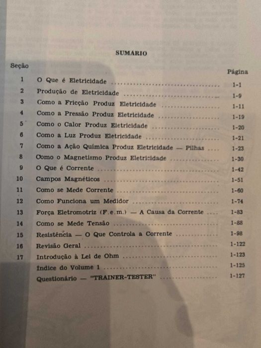 Eletricidade Básica. Coleção completa, 5 volumes.