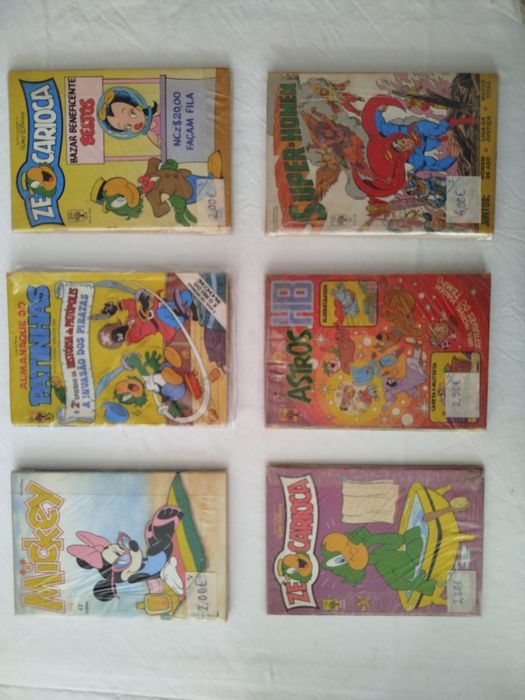 Livros antigos banda desenhada