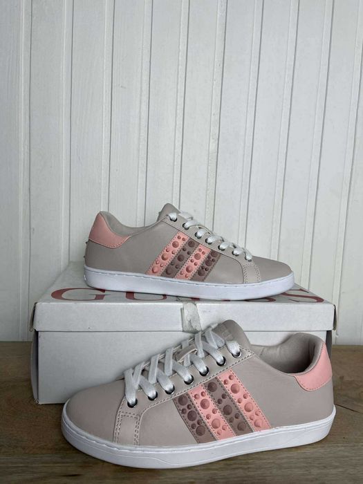 Trampki damskie Guess szare skóra org 37