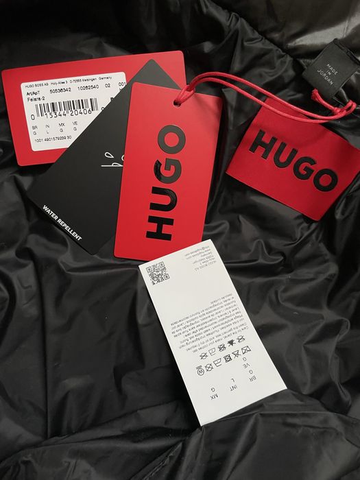 -45%$ L 48 50 Hugo Boss демісезон жіноча куртка бомбер вітровка чорна
