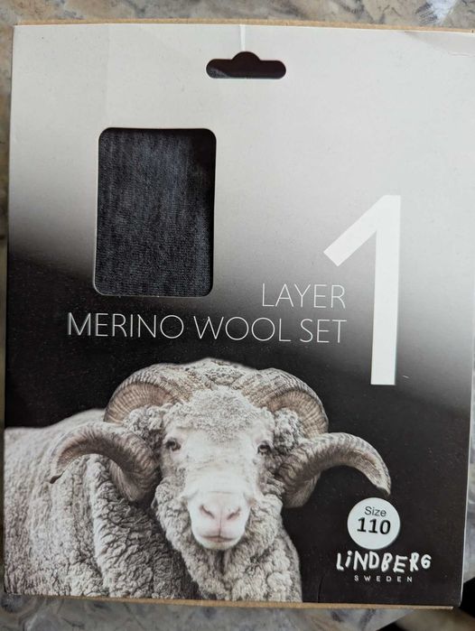 термо комплект термобельё Lindberg Merino Set мальчик 110