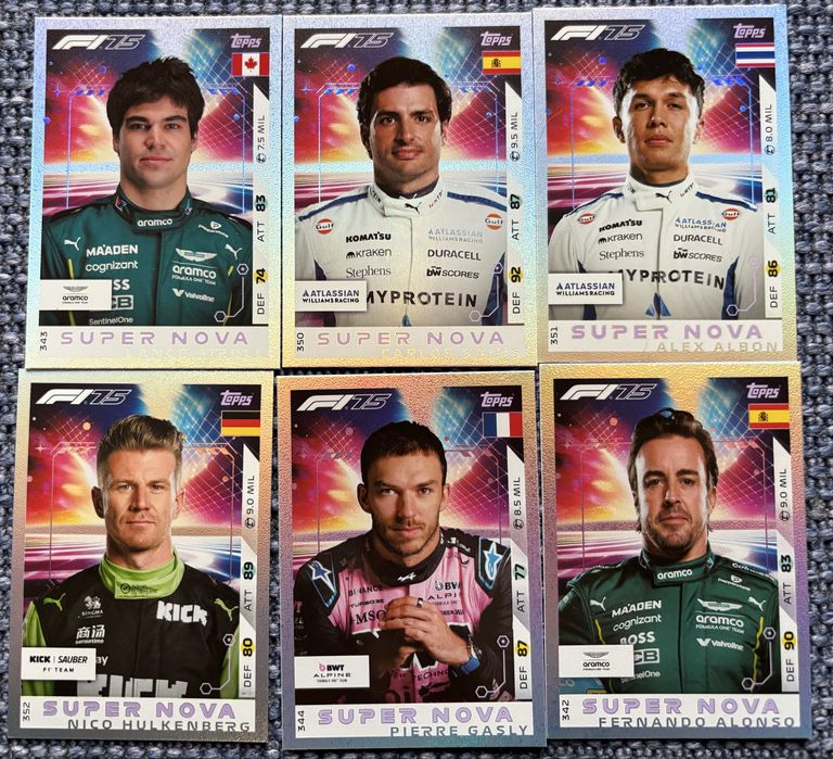 Cartas Topps Turbo Attax F1 2025