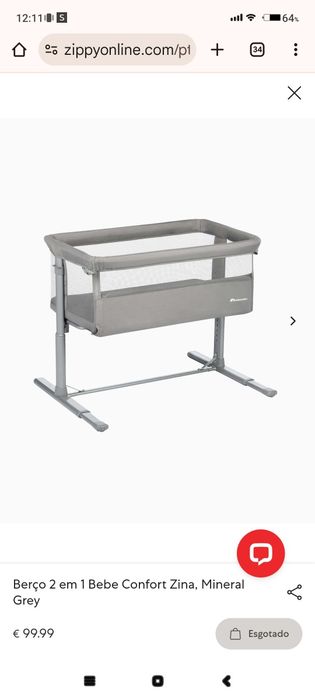 Berço de bebê como novo