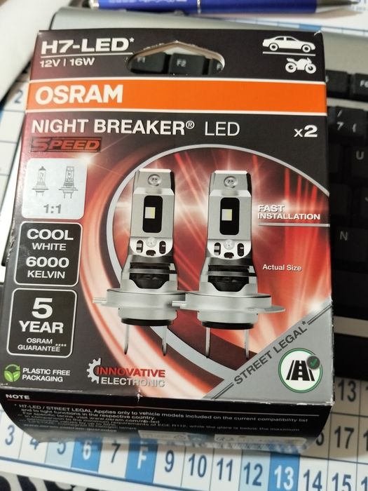 Lâmpadas H7 Led osram
