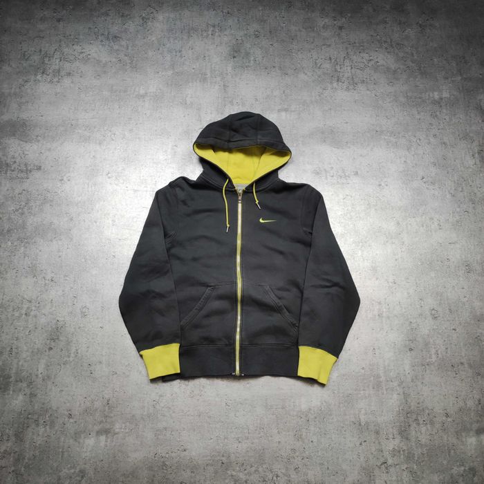 MĘSKA Bluza Rozpinana Szara z Kapturem Hoodie Nike Haft Logo Active