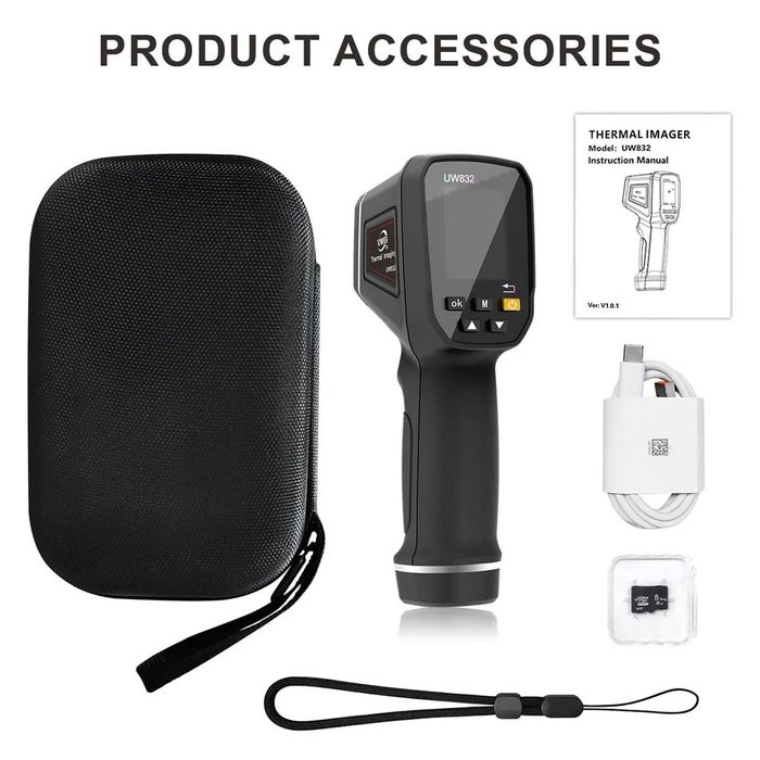 Câmara de Imagem Térmica Infravermelha UWEI Portátil com USB Recarregá