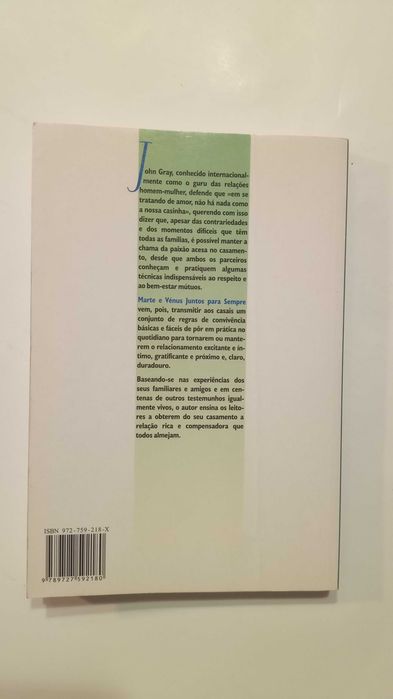 Marte e Vénus juntos para sempre de John Gray