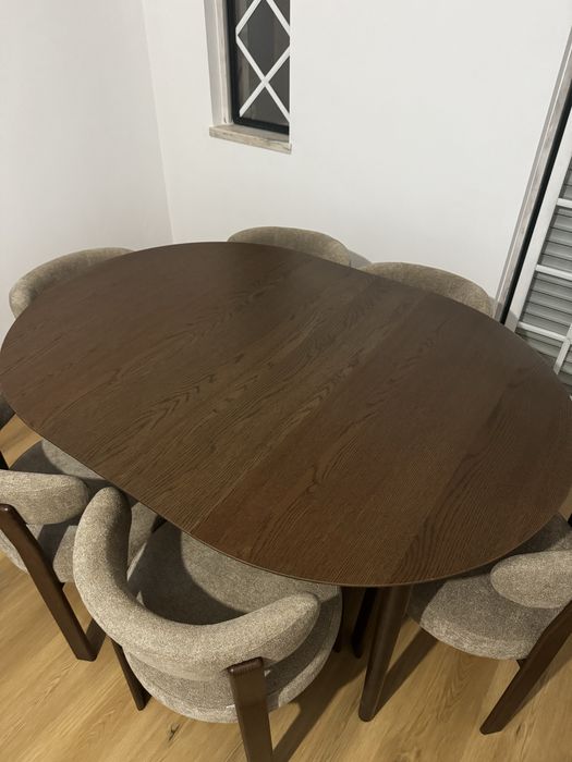 Mesa extensivel nova Marstrand Jysk- nogueira