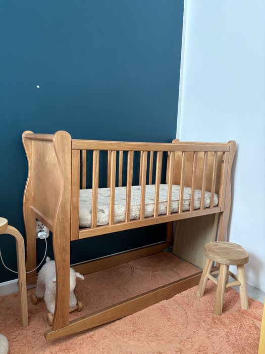 Mini łóżeczko Woodies Noble Crib 90x40 – Vintage