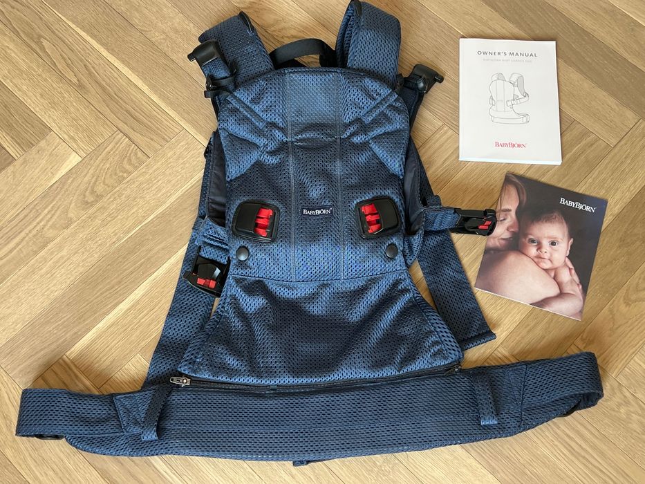 BABYBJORN ONE AIR 3D MESH - nosidełko, granatowe