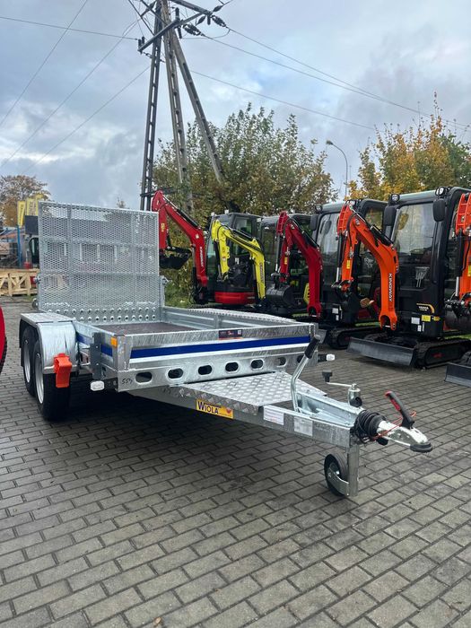 Nowa PRZYCZEPA przyczepka pod koparkę minikoparki DMC 2,4T Najazd Trap