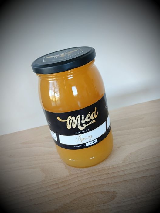 Miód lipowy 2025 naturalny z własnej rodzinnej pasieki