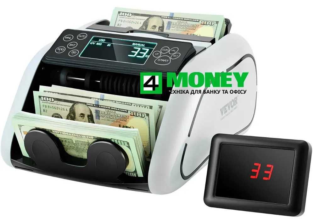 Счетная Машинка Валют VEVOR Счетчик Банкнот Проверка Детекция Купюр