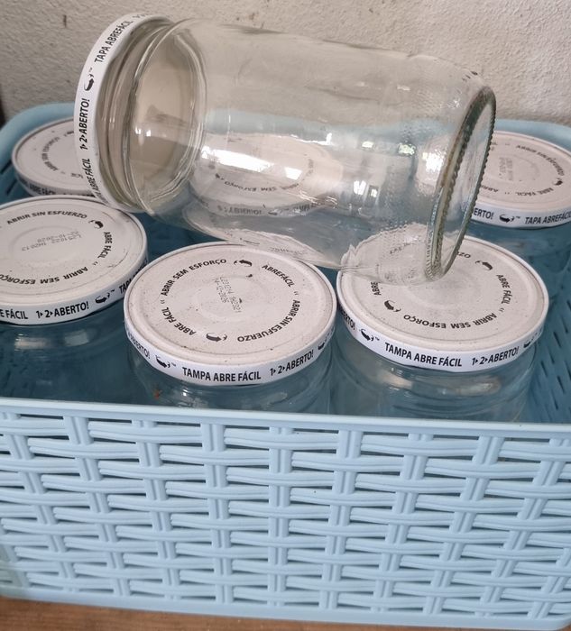 10 Frascos grandes de vidro para conserva ou artesanato velas ou jarras