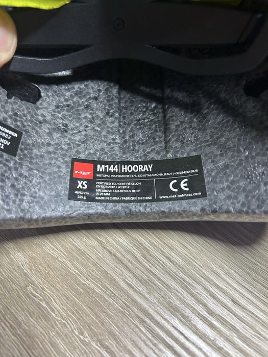 Dzieciecy Kask Rowerowy Met Hooray, Rozmiar M144 XS, Nowy!!!