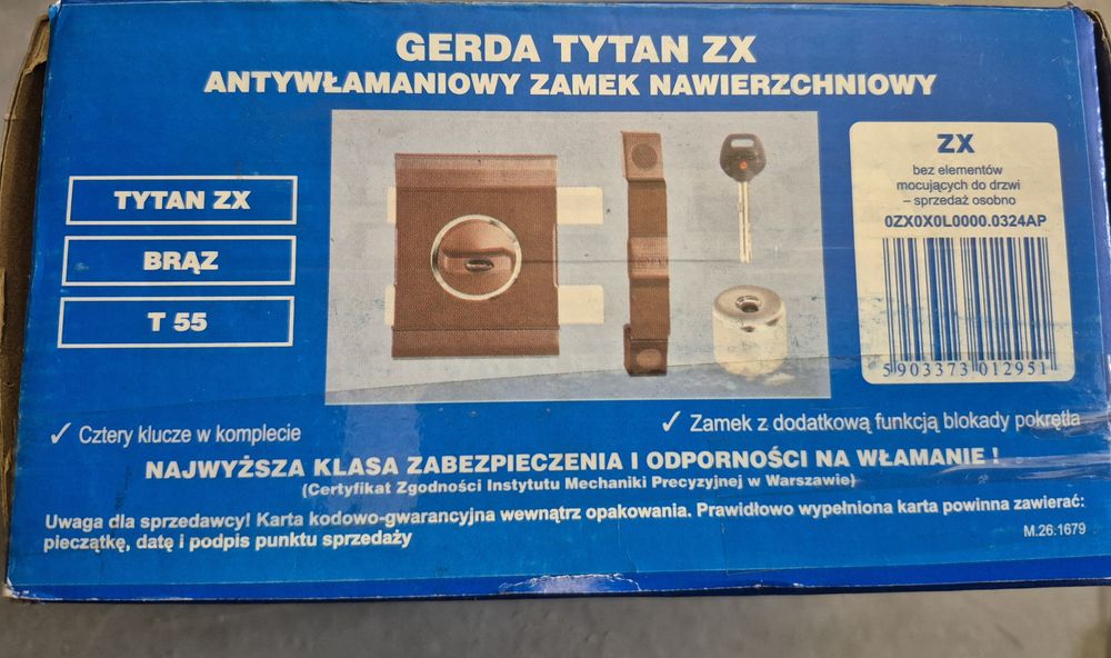 Zamek Gerda Tytan ZX