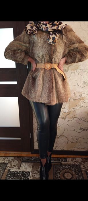 Натуральна шубка шуба полушубок з нутріїї великий розмір