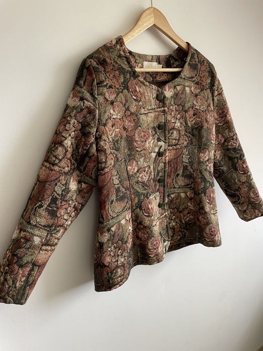 100% True Vintage żakardowy żakiet Mac Scott