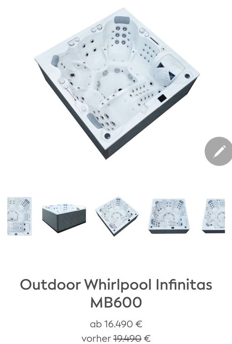 Jacuzzi ogrodowe Made in Germany Infinitas MB 600 normalna cena 82000