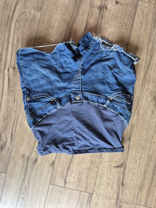 H&M mama szorty spodenki jeansowe ciążowe pas L 40