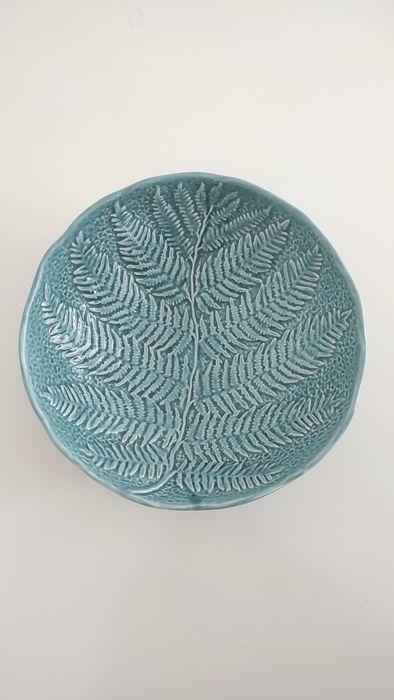 Saladeira/fruteira com feto - azul